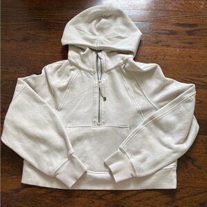Scuba Oversized Half-Zipped Hoodie